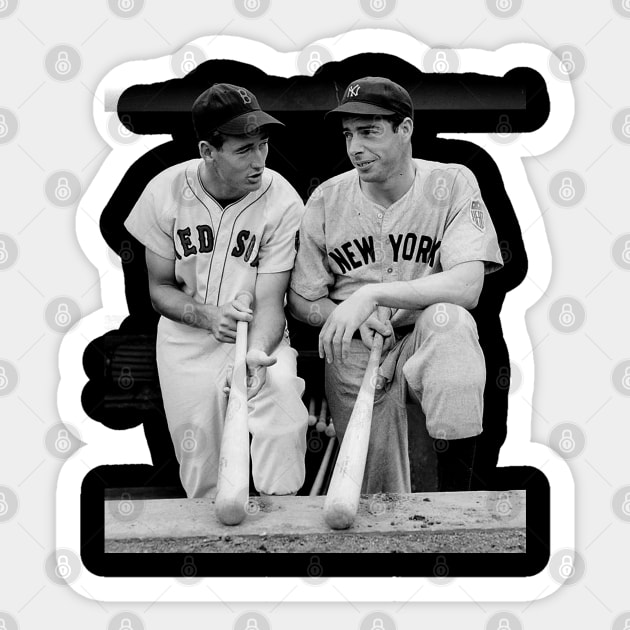 Ted Williams joe dimaggio Sticker by Fabulous Fresh Fashions